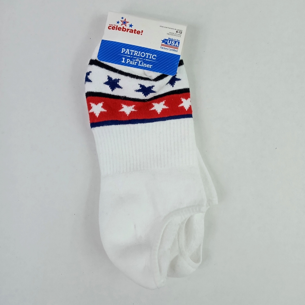 Patriotic Liner Socks 1 Pair
